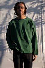 Load image into Gallery viewer, Have a great day Pine Green/White LS Tee