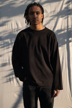 Load image into Gallery viewer, Have a great day Black/White LS Tee